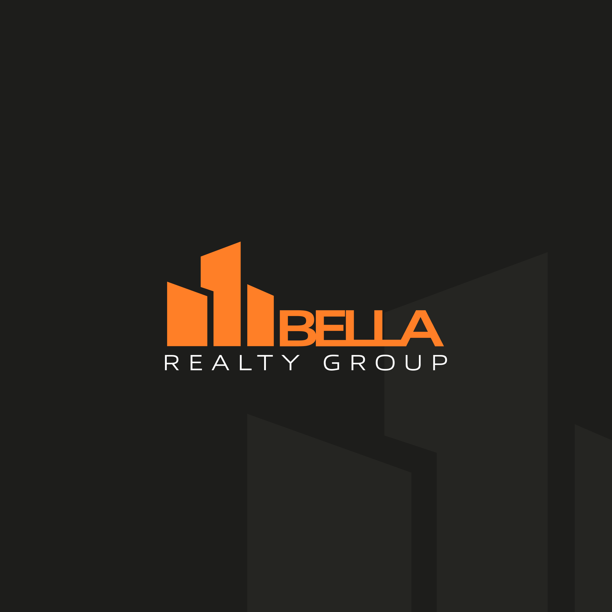 The Bella Realty Group logo lockup on a dark background